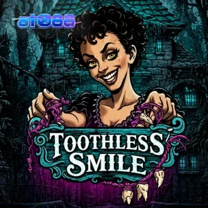 Tampilan visual slot Toothless Smile dengan tema horor dokter gigi